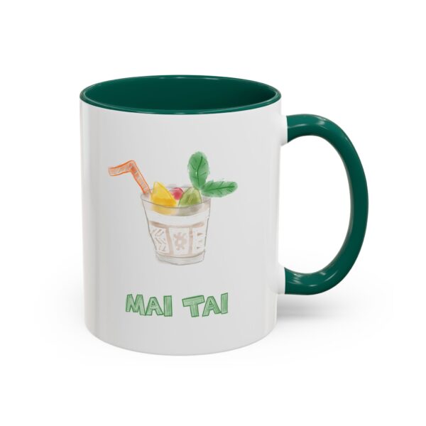 Mai Tai Coffee Mug | Classic Tiki Watercolor Art by Paul Myrick | Tropical Polynesian Pop Cocktail Mug