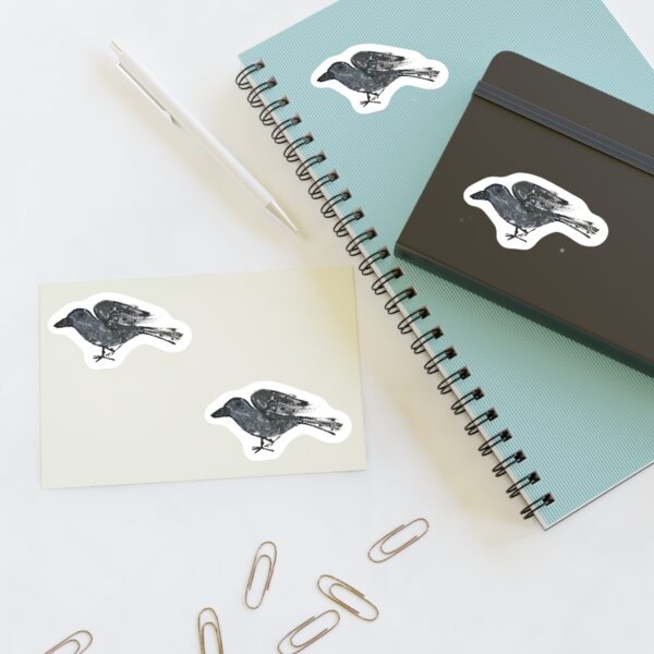 Raven Kiss-Cut Sticker Sheet – Moody Bird Art by Paul Myrick