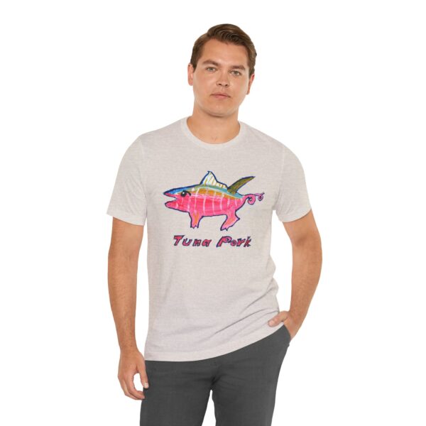 t-shirt featuring Paul Myrick's Tuna Pork artwork