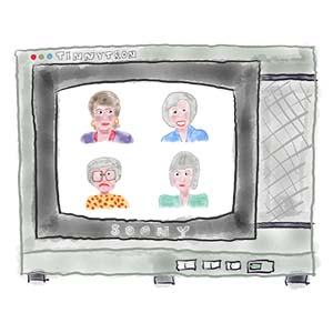 Sony Trinitron 1980's Golden Girls Parody Caricature