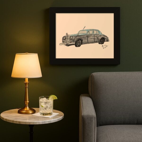 Raggedy Rolls Royce – Watercolor Art Print by Paul Myrick