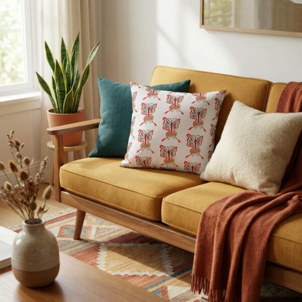 Butterfly Watercolor Throw Pillow – Decorative Accent Pillow by Paul Myrick | The Parodies