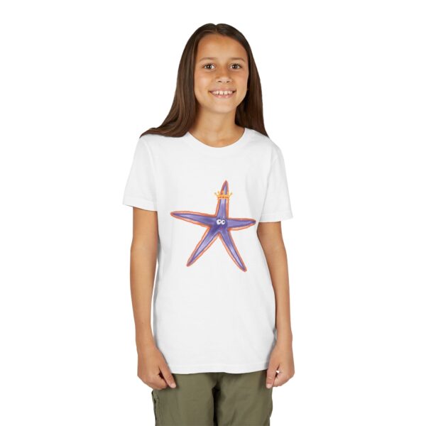 Crowned Starfish Youth T-Shirt – Watercolor Coastal Art by Paul Myrick