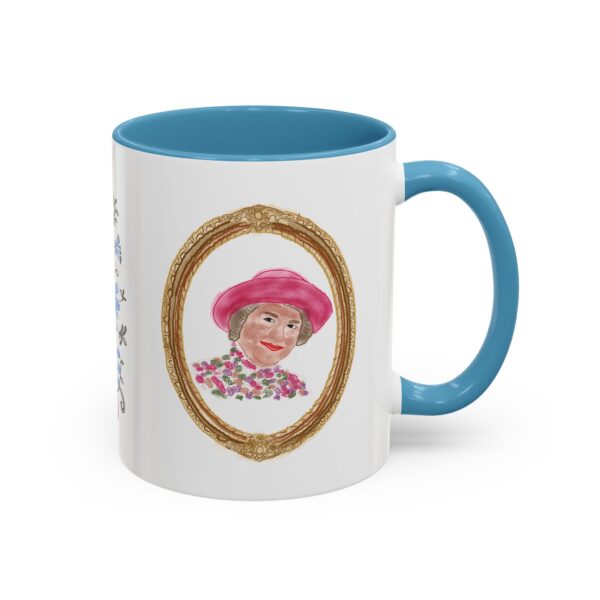 Hyacinth Hand Painted Blue Periwinkles Accent Coffee Beaker (Mug)