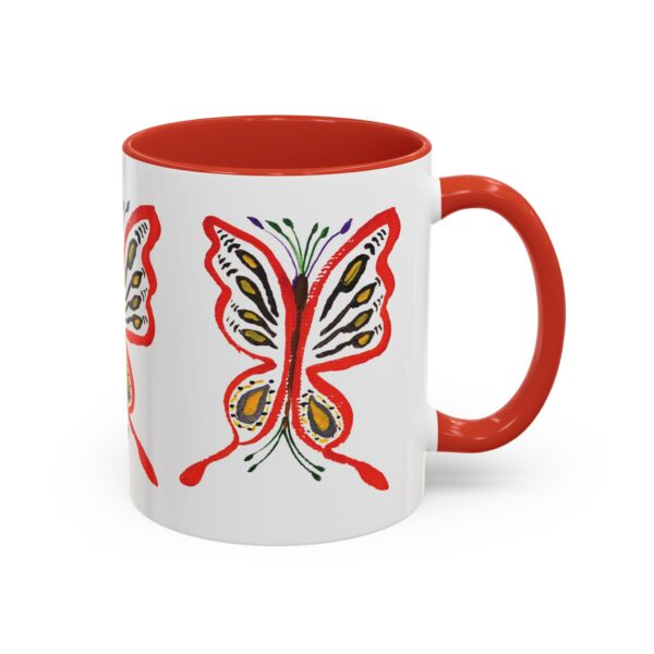 Butterfly Artwork Accent Coffee Mug