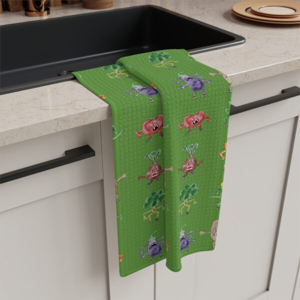 Monster Veggies Tea Towel
