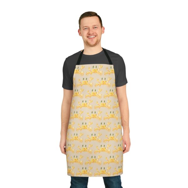 Crab Apron | Cheerful Coastal Watercolor Art by The Parodies