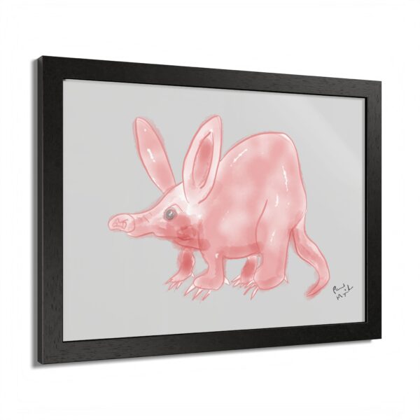 Aardvark Watercolor Framed Poster by Paul Myrick