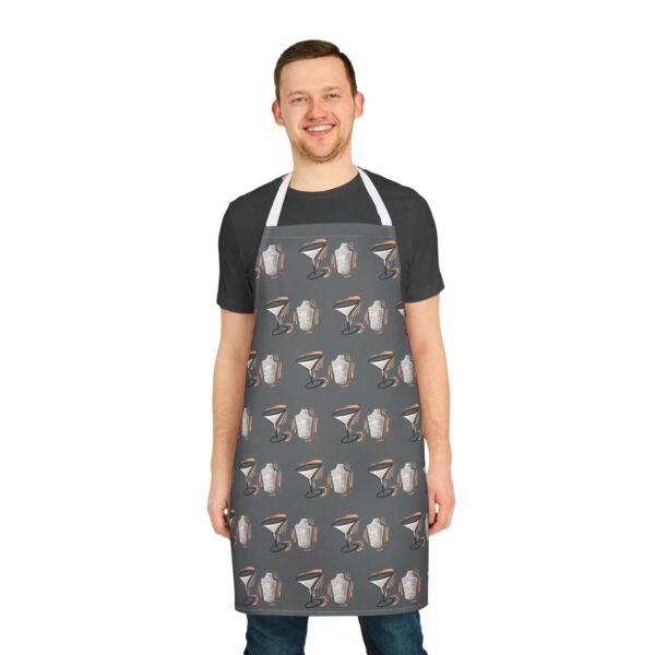 Martini and Shaker – Mid-Century Watercolor Art Apron