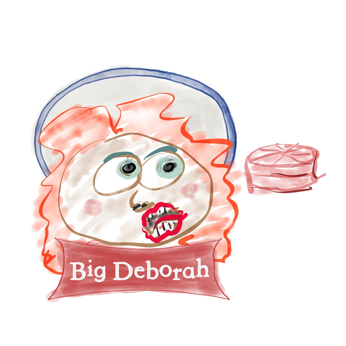big_debora_snack_cakes_300x300px Paul Myrick's Big Deborah snack cakes parody watercolor artwork