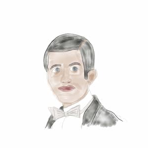 downton abbey Thomas Barrow caricature artwork
