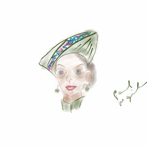 downton abbey dowager countess caricature artwork