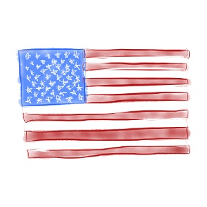 IMG_0431_american_flag_old_glory_watercolor_300x300px Old Glory – abstract watercolor flag inspired by Jasper Johns