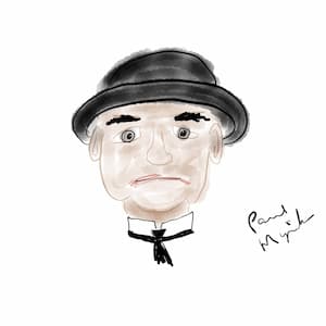 downton abbey Mr. Carson caricature artwork