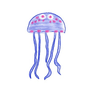 jellyfish_300x300px_squoosh jellyfish artwork parody